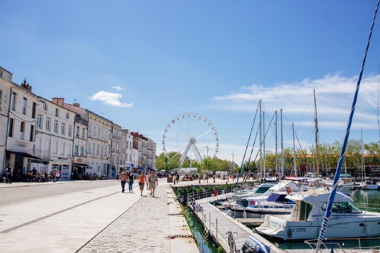 Charmant Cocon Iode Cosy Equipe, Baigne De Lumiere, Situe Au Coeur De La Rochelle A 1Min A Pied Du Marche Central Avec Tv Et Wifi Eksteriør bilde